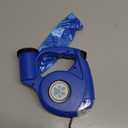 JEBBLAS Upgraded Dog Retractable Leashes with Flashlight and Waste Bag Dispenser, 3 in 1 Automatic Dog Walking Leash with Anti-Slip Handle, Blue, 15ft