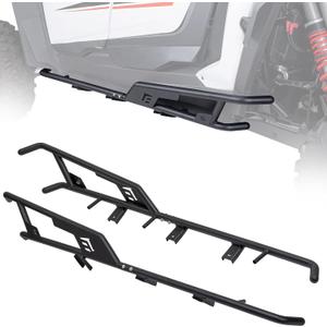 KEMIMOTO Heavy Duty Steel Nerf Bars Rock Sliders Compatible with 2024 2025 2026 Polaris RZR XP 1000/ XP 4 1000 Accessories - 1.5 inch Tubing Black Non-Rust Coating Side Steps, Tree Kickers 4-Seat