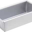 Chicago Metallic Commercial II 1-Pound Loaf Pan, Heavy-Weight Aluminized Steel, Professional Bread Baking Pan with Wire Reinforcement (8.5 x 4.5 x 2.75 Inch)