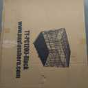 FDW Dog Crate for Large Dogs 48 Inch Folding Metal WirePet Cage Double Door W/Divider Panel Indoor Outdoor Kennel Leak-Proof Plastic Tray, Black