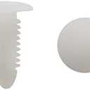 uxcell 30Pcs White Plastic Rivets Splash Guard Fastener Push Type Clips 5.x 6.5mm