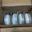Stoneware Dinnerware Set for 4, 12-Piece Ceramic Plates & Bowls