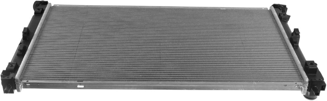 TRQ Radiator Aluminum Core Cross Flow Compatible with 2007-2017 Jeep Compass Patriot 2008-2014 Dodge Avenger 2007-2012 Caliber 2011-2014 Chrysler 200 2007-2010 Sebring CH3010339 CU2951
