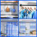 Ausemku Shower Curtain Rod Tension - 32-80 Inch Never Rust Non-Slip Spring Tension Curtain Rod No Drilling Stainless Steel Curtain Rod Use Bathroom Kitchen（Black）