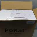 PoKat Touch Bedside Table Lamps with USB Ports for Bedroom, 25'' Dimmable Nightstand Touch Lamps for Living Room, Blue Ceramic Lamps with Gold Base for Night Stands Bedroom, Nursery, Dark Blue