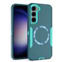 showdd Designed for Samsung Galaxy S23 Case,Magnetic,Double Drop Protection Heavy Duty,Compatible with MagSafe,Dustproof,No Fading, No Yellowing,for Men Women, Lake Blue