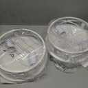 ZHU YAN 2 Pack Flush Mount Ceiling Light, White Hallway Light Fixture, Metal Cage, for Kitchen Entryway, E26 Base