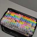 168 Colors Alcohol Markers with Free App, Dual Tip Art Markers with Kickstand Case for Artists Adults, Alcohol Based Marker for Coloring Painting Sketching and Drawing, Great Gift