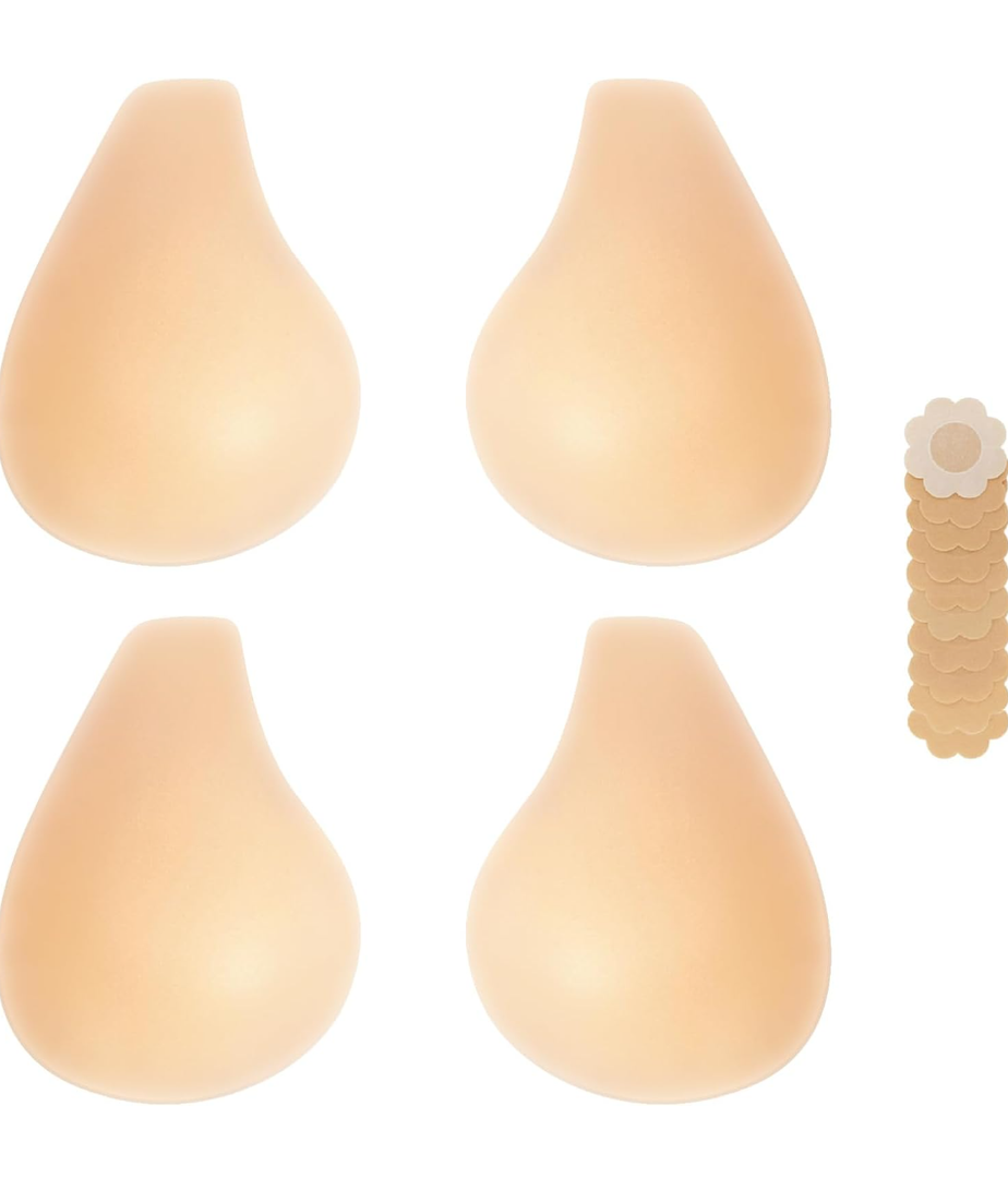2025 Added Lift Seamless Nipple Covers Ultra-Thin Push up Sticky Pasties Women Adhesive Bras-2 Pairs M