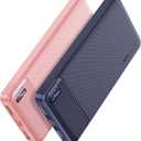 AsperX 2-Pack 10000mAh USB C Output Portable Charger Power Bank Fast Charging, Portable Battery Bank External Battery Pack for iPhone, Samsung, Google LG and Heated Vest (Pink+Deep Blue)