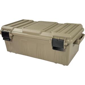 3 x MTM ACDC30, Divided Ammo Crate Utility Box, Water- Resistant, Stackable, Snap Latch, USA Made, Dark Earth