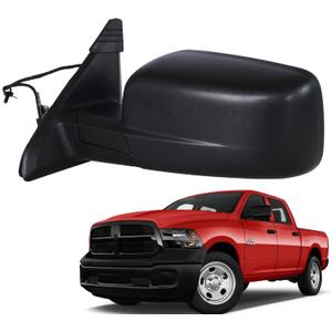 Marretoo for Dodge Ram Side Mirror replacement Left Driver for 2014-2018,Ram 1500, 2019-20221500 Classic, 2013-2018 RAM 2500 Accessories With Power Glass Heated Sensors Black6 8462819AA(6Pins)
