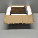 TUTOTAK Narrow Bookshelf, 8-Tier Bookcase, Spine Book Shelf for Small Space, Corner Standing Shelf for Living Room, Office, Study, Entryway, Rustic Brown BS06BB008