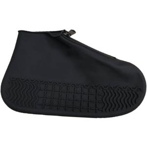 GALPADA Silicone Waterproof Anti-Skid Shoes Cover Zipper Outdoor Rain Boots Protector for Men and Women Reusable Non-Slip Shoe Covers for Rainy Days