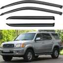 Window Visors Rain Guards Shield for 2001-2007 Toyota Sequoia, Out-Channel Window Vent Wind Deflectors Visors Shades for 01-07 Sequoia