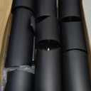 Flameless Candles with Remote, Battery Operated Flickering Flameless Candles, LED Candles with Timer 2/4/6/8H, with Realistic LED Candles Set of 9 (D3 x H 3" 4" 5" 6" 7") (Black)