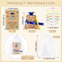 25 Set Preschool Graduation Bear Gift Bulk, Mini Grad Bear with Adjustable Star Bracelets Card Bags, 2026 Preschool PreK Graduation Gifts from Teacher for Kids Student Party Favor Decorations, Blue