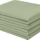 FreshCulture King Flat Sheets Only 2 Pack - Hotel Quality Flat Bed Sheets - Brushed Microfiber - Ultra Soft & Breathable - Wrinkle-Free - Easy Care - Flat Sheets Only King Size (Sage Green)
