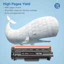 TN760 Toner Cartridge Compatible Replacement for Brother TN760 TN-760 TN730 TN-730 for MFC-L2690DW MFC-L2710DW MFC-L2750DW HL-L2370DW HL-L2395DW DCP-L2550DW HL-L2350DW Printer Toner Cartridges(4 Pack)