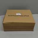 HappyHapi 8x10 Picture Frame Set of 6, 8x10 White Picture Frame Display Pictures 5x7 with Mat or 8x10 Without Mat. Wall Hanging Photo Frame or Tabletop Display Gallery Frame (White)