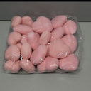 Geosar 24 Pieces Valentines Day Vase Filler Felt Heart Balls for Crafts Heart Vase Filler Decorative Pom Pom Balls Ornaments for Valentine's Day Decor Centerpieces(2.4inch, 3.1inch, Pink)