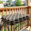 Homenote 3 Inch Seed Starting Trays 5 Pack, 20-Cell Seedling Starter Trays for Indoor Outdoor Growing, Plant Starter Germination Trays for Pots Seedlings 3" Opening Compatible Pots