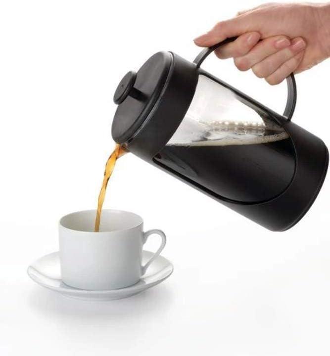 BonJour Coffee Unbreakable Plastic French Press, 33.8-Ounce, Ami-Matin, Black