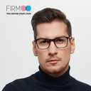 Firmoo Blue Light Glasses for Women Men, Reading Glasses 0.0x-3.0x, Ultra Light Square Frame, Premium TR90 & Metal Blend