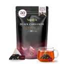 Nepaya Cardamom Black Tea Bags, 50 Biodegradable Pyramid Teabags, Whole Leaf Black Tea with Black Cardamom Flavor, Strong & Smoky, High Caffeine Energy Boost, Rich Aroma Tea Bags for Daily Brew (EXP 08/18/26)