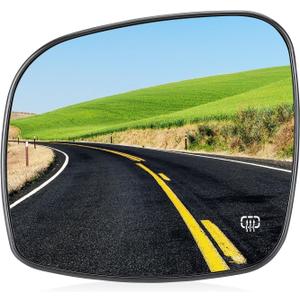 Driver Left Side Heated Mirror Glass Fits for Chrysler for Town & Country 2008-16, Dodge Grand Caravan 08-2020, RAM CV 2012-2015, Fits for Volkswagen for Routan 2009-2014 for 68026177AB 68026176AB Driver Left Side Heated Mirror Glass Fits for Chrysler for Town & Country 2008-16, Dodge Grand Caravan 08-2020, RAM CV 2012-2015, Fits for Volkswagen for Routan 2009-2014 for 68026177AB 68026176AB