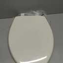Bemis 7300SLEC Slow Close Toilet Seat, Easy Clean Hinges and Durable Plastic Seat, Made in USA, Elongated, Biscuit