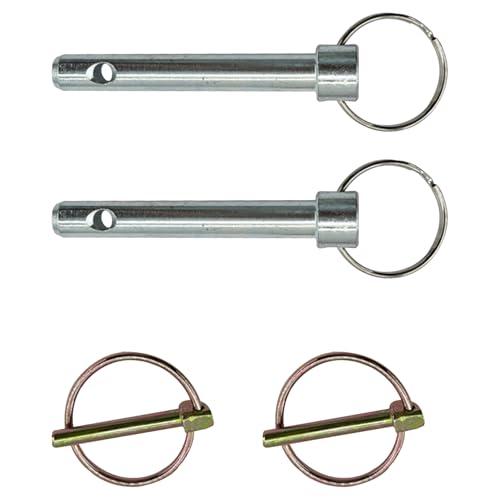 Trucktok 84-0140 1/2 inch Tow Bar Replacement for Retaining Pin （ with Clips ）