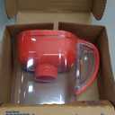 Brita Metro Water Filter Pitcher with SmartLight Change Indicator, BPA-Free, Replaces 1,800 Plastic Water Bottles a Year, Lasts Two Months, Includes 1 Filter, Small - 6-Cup Capacity, Fiery Red