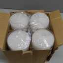 Uscented Pillar Candles, Ivory Pillar Candle Set of 4, 3 x 6 Inch Dripless and Smokeless Large Pillar Candles for Dinner Table, Christmas and Home Decor 45 Hours Long Burning Time