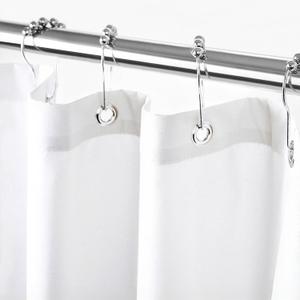 Felisa Extra Long Fabric Shower Curtain Liner with 6 Magnets,72 x 84 inch Waterproof & Hotel Quality White Shower Liner,Soft Cloth Shower Curtain,Washable Shower Curtain for Bathroom