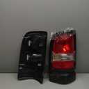 PIT66 Tail Lights Assembly Compatible with Dodge Ram 1500 2500 3500 Truck 1994-2002 Rear Lights Lamps Drive & Passenger Side Red Lens Reverse light Smoke Lens Luz Trasera