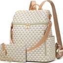 Makes Backpack Purse for Women PU Leather Travel Satchel Handbag Convertible Design Bag with Purse 2 Piece