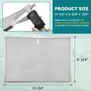 BPS1FA36 Aluminum Range Hood Filter 11-3/4" X 17-1/4" X 3/8" Compatible With B-roan Range Hood Filter 36" WS1 & QS1 & WS2 Series and Sears 5260-36" Series by AMI PARTS (2 Packs)