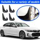 2 x 4PCS Car Mud Flaps, Mud Guard, Fender Guard, Splash Guard, Front & Rear Side Mud Guard, Wheel & Tire Splash Guards, Fender Against Sewage, Mud, Dust, Snow, No Drilling Mudguards Universal for Most Car
