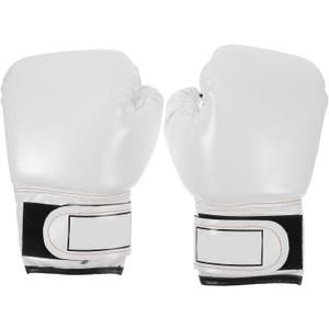 Garneck Kids Boxing Gloves Training Gloves Training Mitts Junior Punch PU Leather Sponge Filled for Toddler and Youth Red (23*14cm, White)