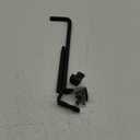 Sdstone 18 Inch Heavy Duty Cane Bolt Gate Drop Rod Hardware Ground Latch for Wooden Fences,Metal Gates Doors Stopper for Gate Ground (Black Finish,1 Pack)