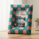 TURTED PICTURE FRAME FITS 4"×6" PHOTOS