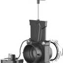 DUMPMAN RV Sewer Gate Valve, Shut Off Valve with Leak-proof Cap, Twist-on Sewer Hose Valve, Fit for 3" Drain Pipe