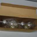 Ascher Vintage LED Edison Bulbs, 6W, Equivalent 60W, Non-Dimmable, High Brightness Warm White 2700K, ST58 Antique LED Filament Bulbs with 80+ CRI, E26 Medium Base, Clear Glass, Pack of 4