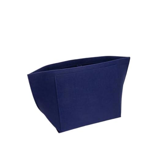 WWGESD Felt Bag Organizer Insert 1 Pcs Organizer Felt Insert Bag For Women Handbag Travel Inner Purse Portable Cosmetic Bags Fit Various Bags(Deep blue,Large)