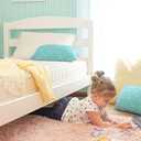 Naturepedic 2-in-1 Organic Kids Mattress - Twin Trundle Mattress with Quilted Top and Waterproof Layer - Firm for Kids