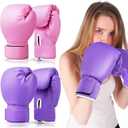 2 Pairs Boxing Gloves Kickboxing Gloves for Adults Beginners Teens Kick Boxing Gloves Training Sparring for Punching Blocking Power