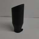 A-KARCK Exhaust Tip 4 Inch Inlet, Universal 4'' Inlet 6" Outlet 15" Long Stainless Steel Bolt On Exhaust Tailpipe Black Muffler Tip for Truck (4" to 6", 15" long)