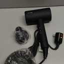 FUNTIN Hair Dryer, Blow Dryer with Diffuser Brush Comb for Women 4C Thick Curly Hair 1800w-Professional Black