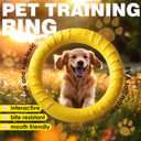 Dog Training Toys, Yellow Dogs Chew Toy for Aggressive Chewers Flying Discs for Medium Large Breeds Training Ring, Floating Dog Ring Toys for Throwing Catching Flying Lightweight Puppy Toy 10.6"